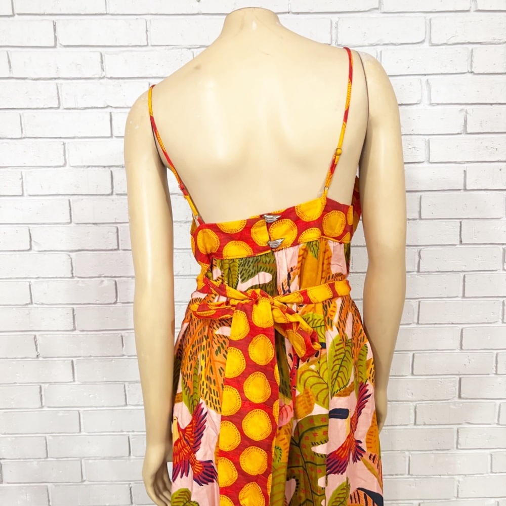 Farm Rio Women’s‎ Summer Dream Ruffle Hem Maxi Dress - Picture 5 of 11